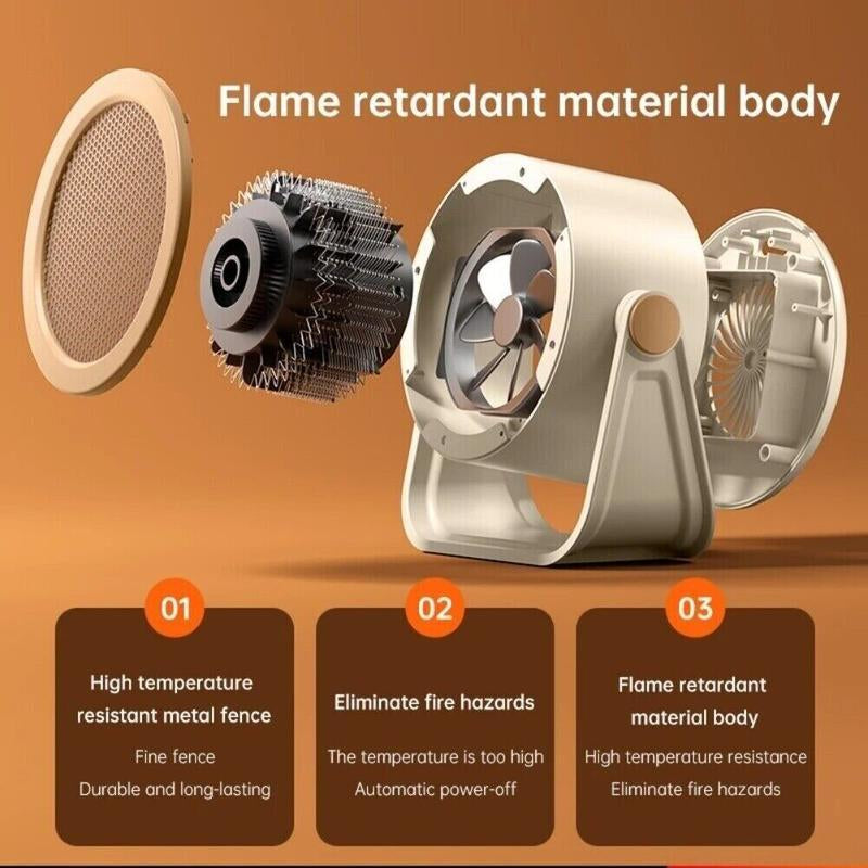 Bougerv 2025 Heater Outdoor & Desktop Portable Heater-- 2025 New Hot Air Blower Mini Radiator Energy Efficient Winter Warmer Warmth Convenience Compact Design Low Energy Consumption