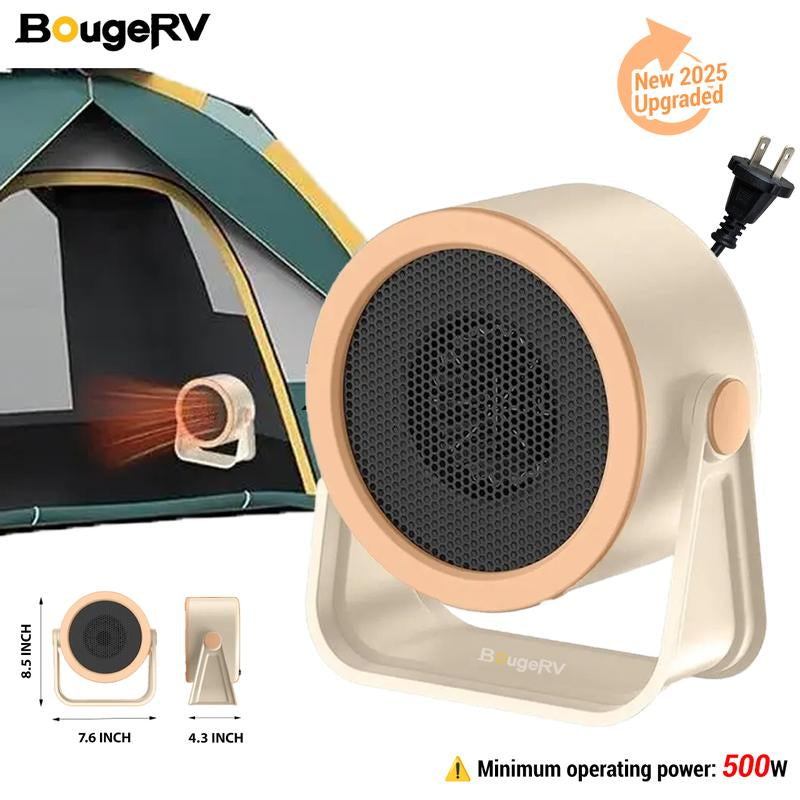 Bougerv 2025 Heater Outdoor & Desktop Portable Heater-- 2025 New Hot Air Blower Mini Radiator Energy Efficient Winter Warmer Warmth Convenience Compact Design Low Energy Consumption
