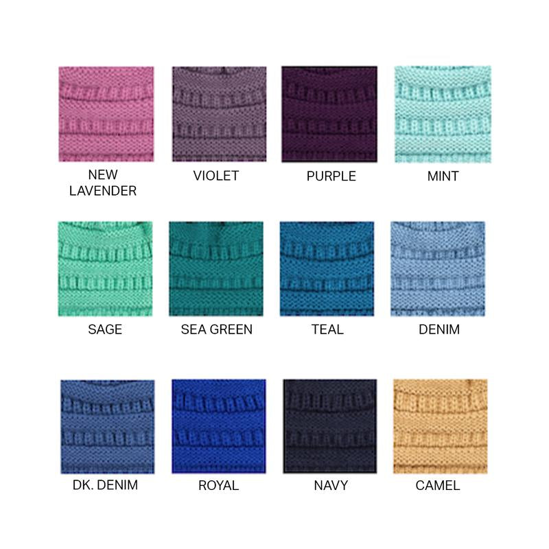 C.C Women’S Ponytail Beanie Tail Hat – Chic & Cozy Knit Winter Hat with High Ponytail Opening, Perfect for Halloween, Fall & Winter